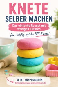 Kindergeburtstag Knete selber machen