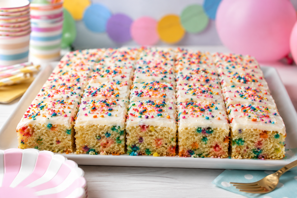 Konfetti Blechkuchen