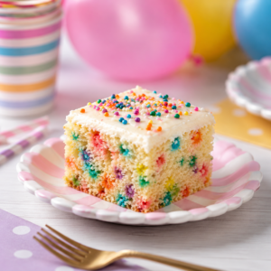 Leckerer Konfetti Blechkuchen