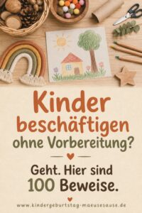 Bastelideen Kinder beschäftigen