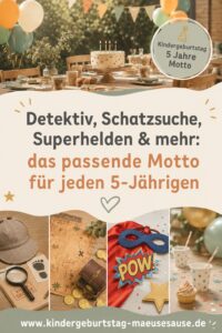 Kindergeburtstag Motto Ideen 5 Jahre