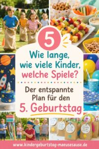 Kindergeburtstag Party Fünfjährige