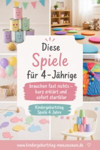 Kindergeburtstag Spiele für Vierjährige