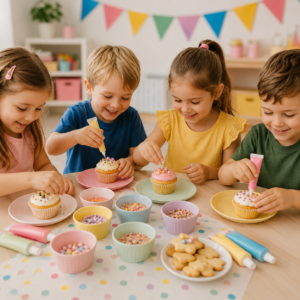 Muffins oder Kekse verzieren