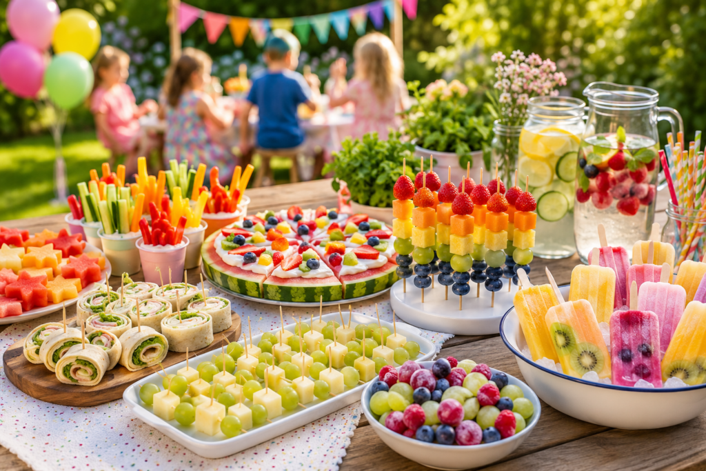 Sommer Snacks Kindergeburtstag