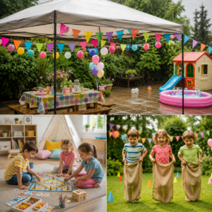 Spiele outdoor indoor bei Regen