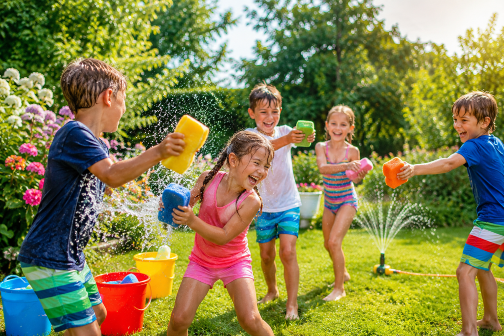 Wasserspiele Kindergeburtstag