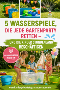 Wasserspiele für Kinder im Garten