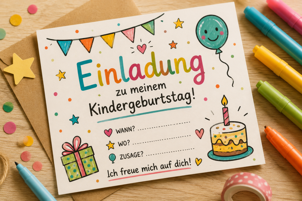 Einladungstext Kindergeburtstag