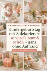 Kindergeburtstag Deko 3 Jahre