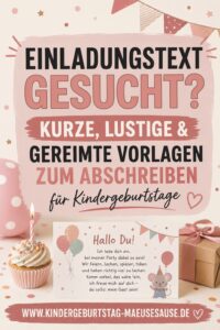 Kindergeburtstag Einladungstext