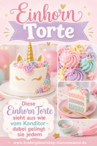 Kindergeburtstag_Einhorn_Torte