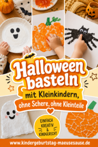Halloween basteln mit Kleinkindern