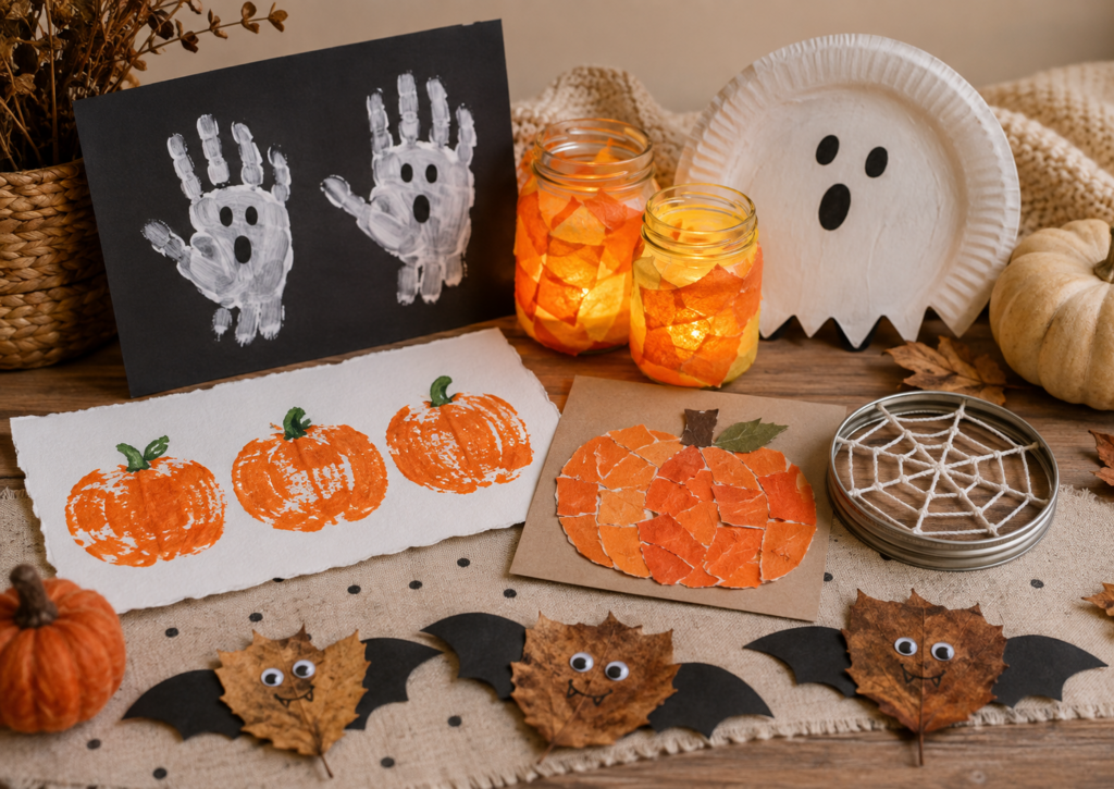 Halloween basteln mit Kleinkindern