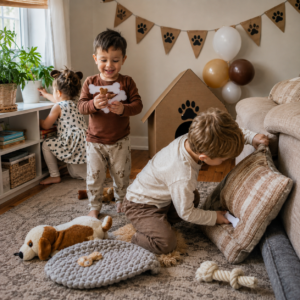 Hunde Kindergeburtstag Knochensuche