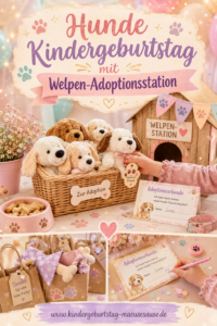 Hunde Kindergeburtstag Welpe adoptieren