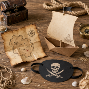 Piraten Einladung basteln 3 Varianten