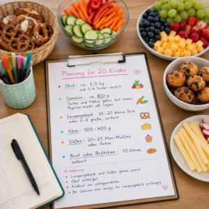 Snackplatte Kita Planung