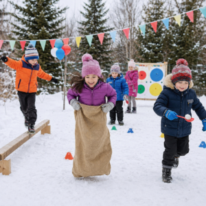 Spiele für den Kindergeburtstag im Winter draußen