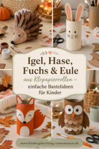Tiere aus Klopapierrollen