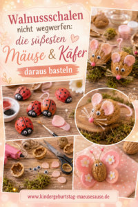 Walnussschalen basteln