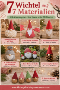 Wichtel basteln mit Kindern