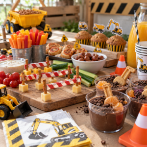 Baustellen-Kindergeburtstag-Essen