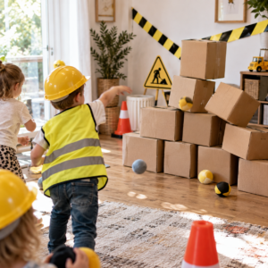 Baustellen-Kindergeburtstag Spiele