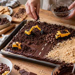 Baustellen-Kuchen-backen