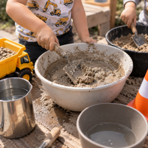 Baustellenparty-Kinder-Beton