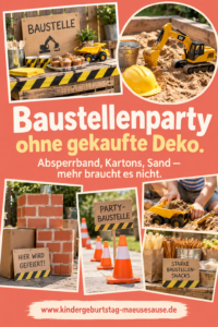 Baustellenparty Kindergeburtstag