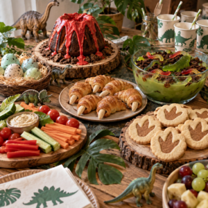 Dino-Kindergeburtstag-Essen