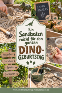 Dino Kindergeburtstag Sandkasten