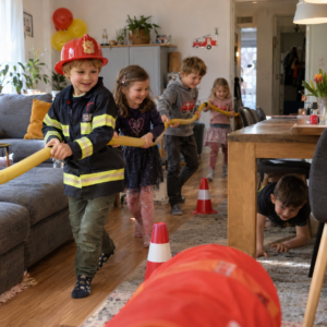 Feuerwehr-Kindergeburtstag-Spiel-Schlauch