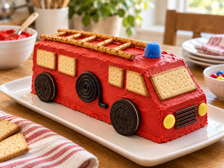 Feuerwehrauto Kuchen