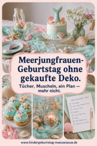 Meerjungfrau Kindergeburtstag Deko