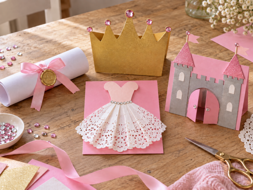 Prinzessin-Einladung-basteln