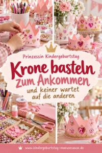 Prinzessin Kindergeburtstag Krone basteln