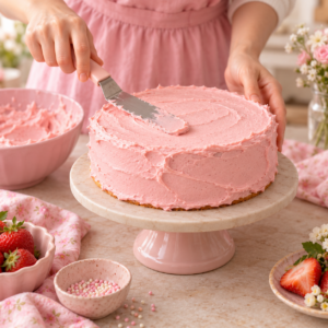 Prinzessin Torte einstrichen