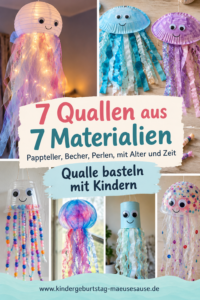 Quallen basteln mit Kindern