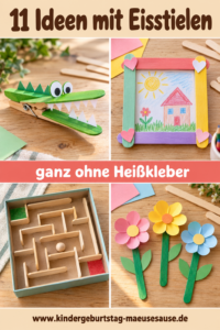 Bunte Bastelideen mit Eisstielen
