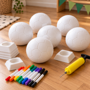 Material zum Fußball bemalen